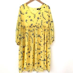 Pietro Brunelli | Yellow Flowy Floral Dress